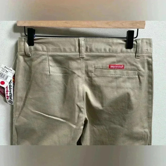 NEW | Vintage 1999 Dickies Girl Khaki Low Rise Flare Pants | Women’s Size 5 Y2K - Picture 10 of 10